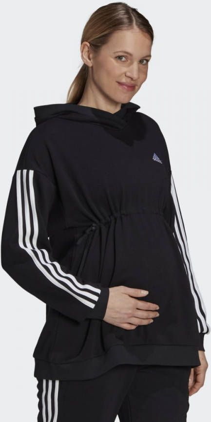 adidas Sportswear Sweatshirt ESSENTIALS KATOENEN HOODY MET 3 STREPEN – ZWANGERSCHAPSMODE