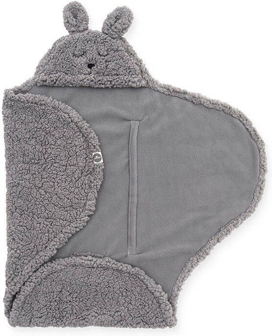 Jollein Wikkeldeken Bunny Storm Grey 100 x 105 cm
