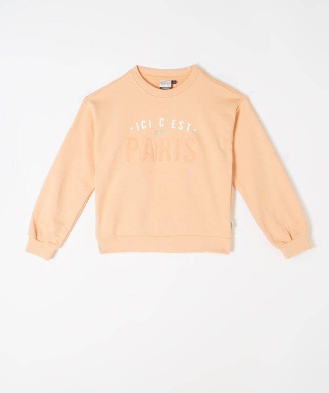 Retour Denim ! Meisjes Sweater -- Perzik Katoen/polyester
