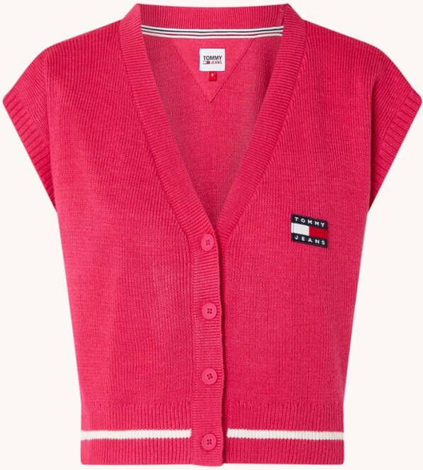 Tommy Hilfiger TJW Badge Cardi Vest Dw0Dw14949T1I , Roze, Dames