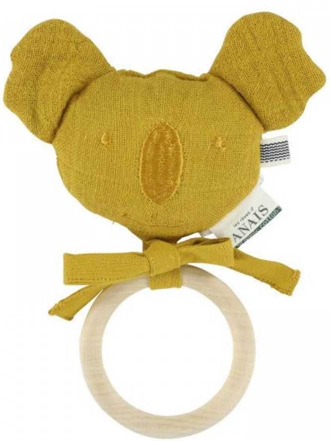Trixie Bijtring Koala Bliss Mustard Junior 18 Cm Katoen Groen