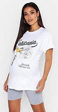 boohoo Zwangerschap Basic Jersey Fietsbroekje, Lichtgrijs