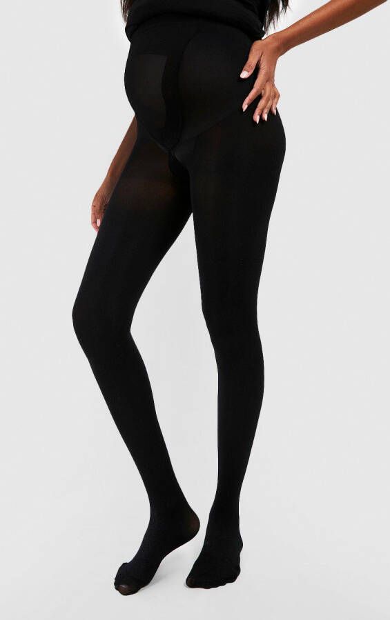 boohoo Zwangerschap 60 Denier Panty, Black