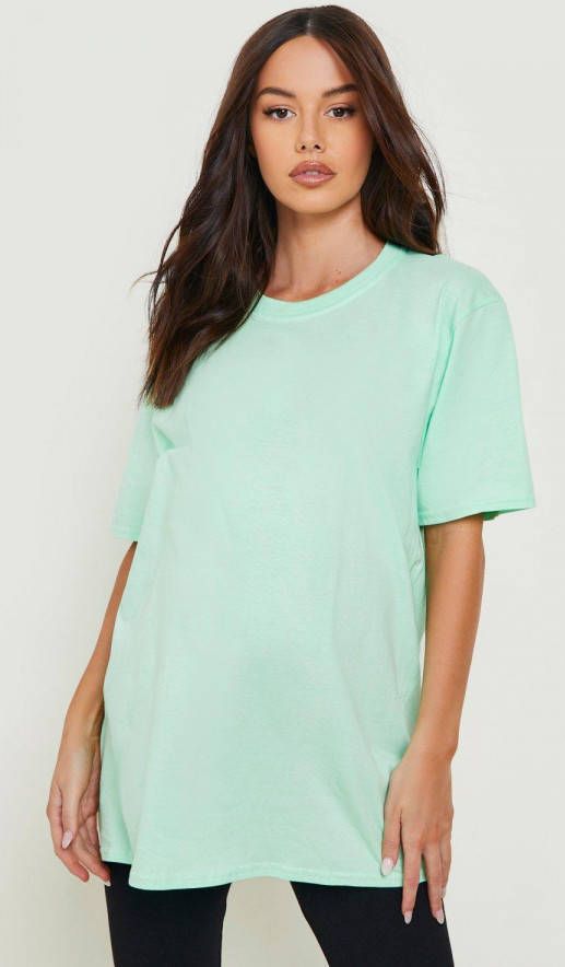 boohoo Zwangerschap Katoenen T Shirt, Green