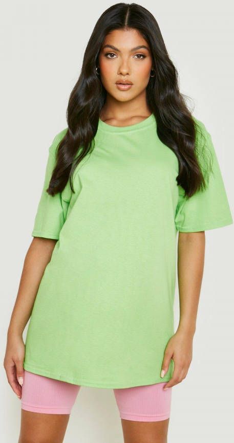 boohoo Zwangerschap Katoenen T Shirt, Lime