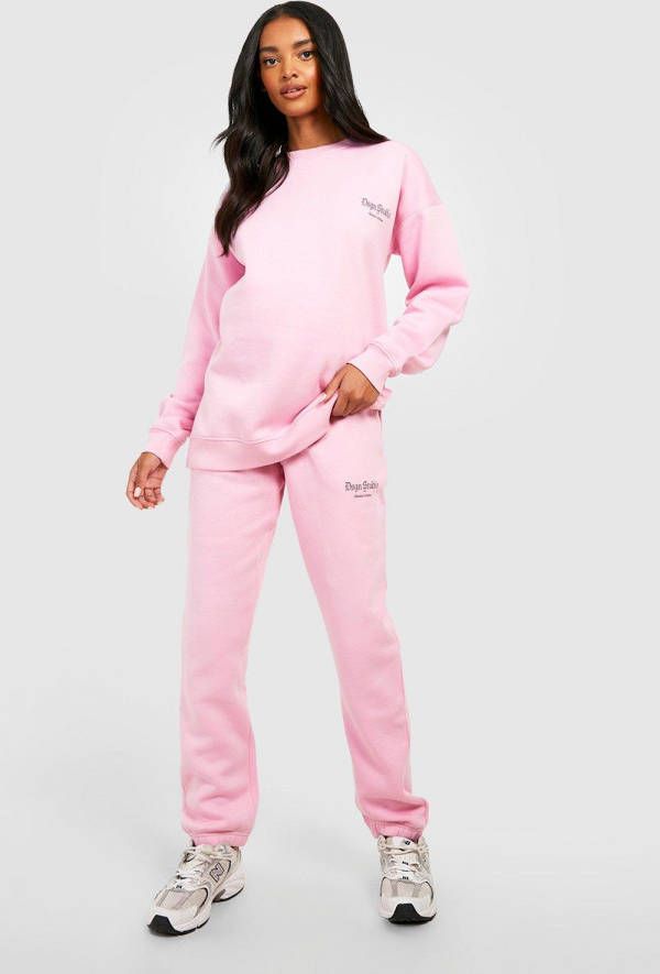 boohoo Zwangerschap Oversized Dsgn Studio Joggingbroek Met Reflecterend Detail, Pink