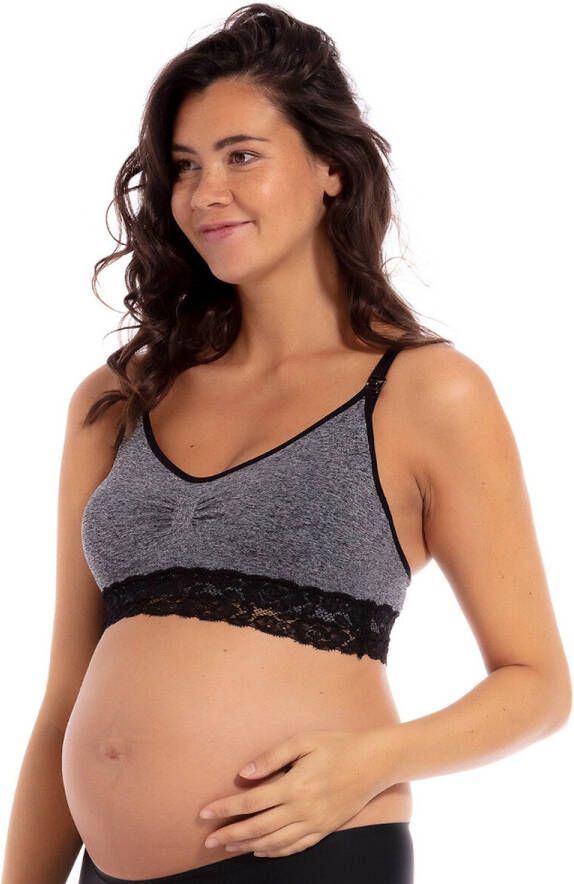 MAGIC Bodyfashion voedingsbh Mama Nursing Bra grijs melee