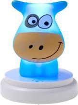 Alecto  LED Nachtlampje Cow blue Blauw