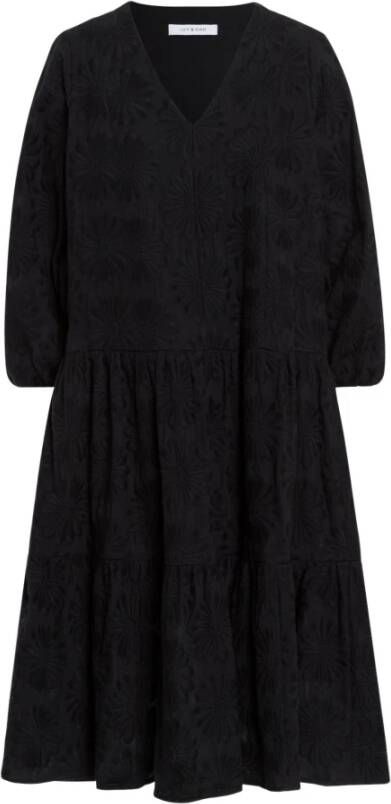 IVY OAK Deborah Rose jurk , Zwart, Dames