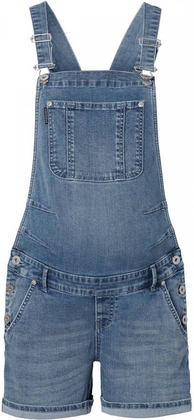Supermom regular fit zwangerschapstuinbroek blauw