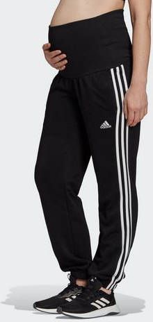 Adidas Essentials Cotton 3 Stripes Broek(Positiekleding) Black/White Dames