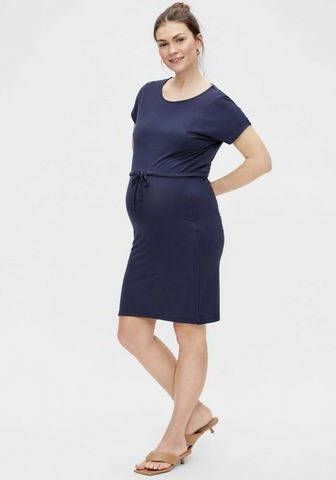 MAMALICIOUS zwangerschaps en voedingsjurk MLALISON met ceintuur donkerblauw