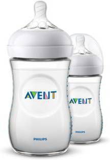 Philips Avent Natural Babyfles 260ml 1+ Maanden 2 Stuks Scf033/27