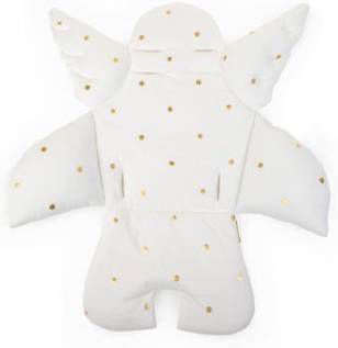 CHILDWOOD Kinderstoelkussen universeel engelvormig gouden stip CCASCGD