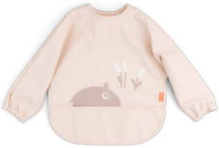 Done by Deer Baby Accessoires Sleeved Pocket Bib Roze
