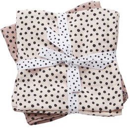Done by Deer Happy Dots hydrofiele monddoekjes 70x70 cm (2 stuks) roze