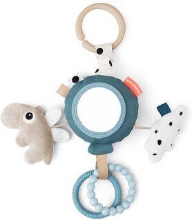 Done by Deer Baby Accessoires To Go Activity Mirror Happy Clouds Blauw