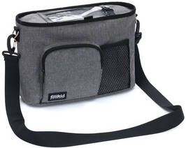 Fillikid Luiertas Buggy organizer, lichtgrijs met aankleedkussen en nettasje