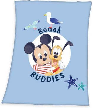 Herding Microfiber Fleece Deken Disney's Mickey Mouse Beach Buddies 75x100 cm