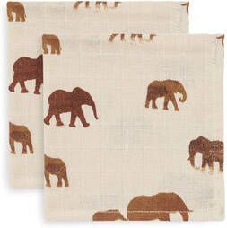 Jollein Baby Accessoires Hydrofiel Multidoek Large 115X115 cm 2 Pack Bruin