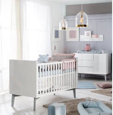 Roba ® Babymeubelset Retro 2 met kinderbed & commode, made in europe(voordeelset, 2 stuks )