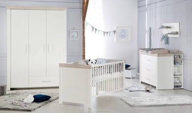 Roba ® Complete babykamerset Lucy Made in Europe, met kinderbed, kast en commode(set, 3 stuks )