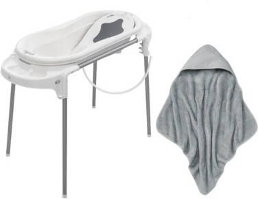 Rotho Babydesign Babybad TOPXtra badset, wit op de vloer te gebruiken, made in germany