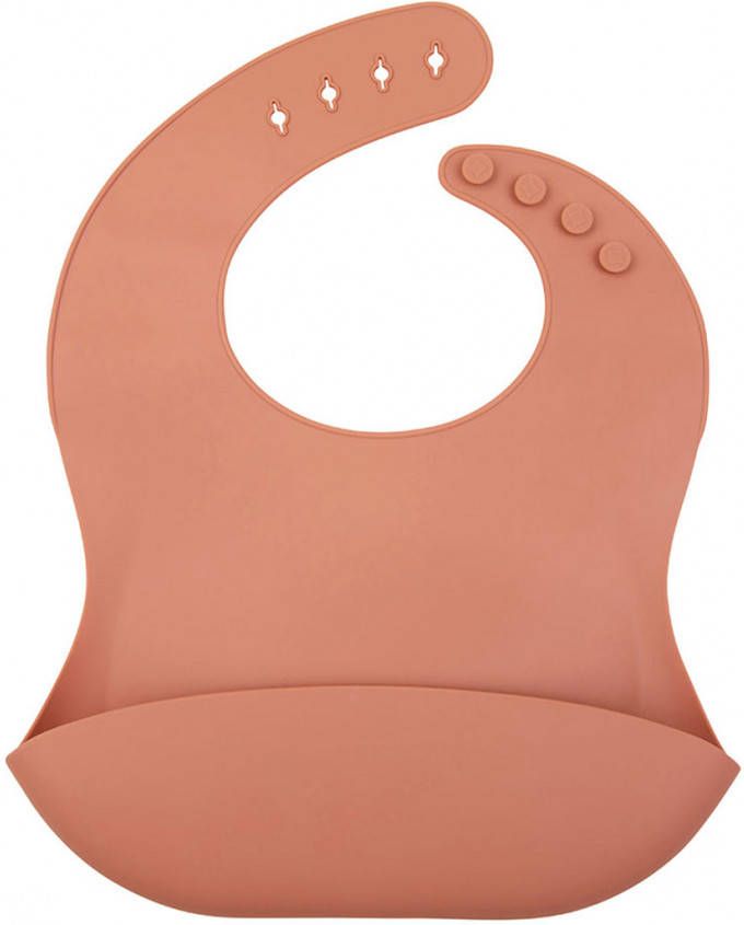 Little Indians Baby Accessoires Silicon Bib Bruin