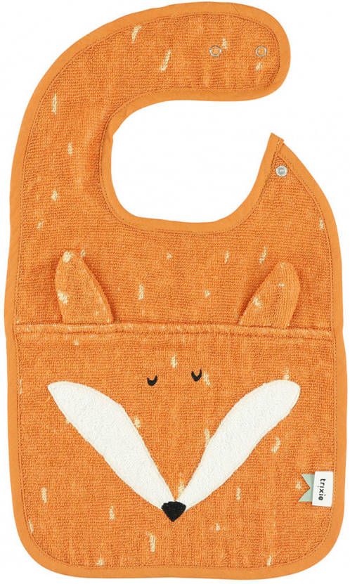 Yourstockshop Trixie Slabbetje Mr. Fox 44 X 26 Cm Biologisch Katoen Oranje