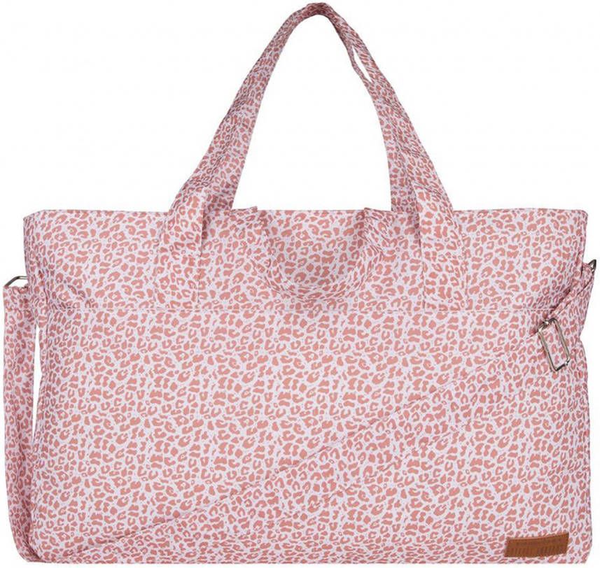 Little Indians Luiertas Mommy Bag Leopard Roze