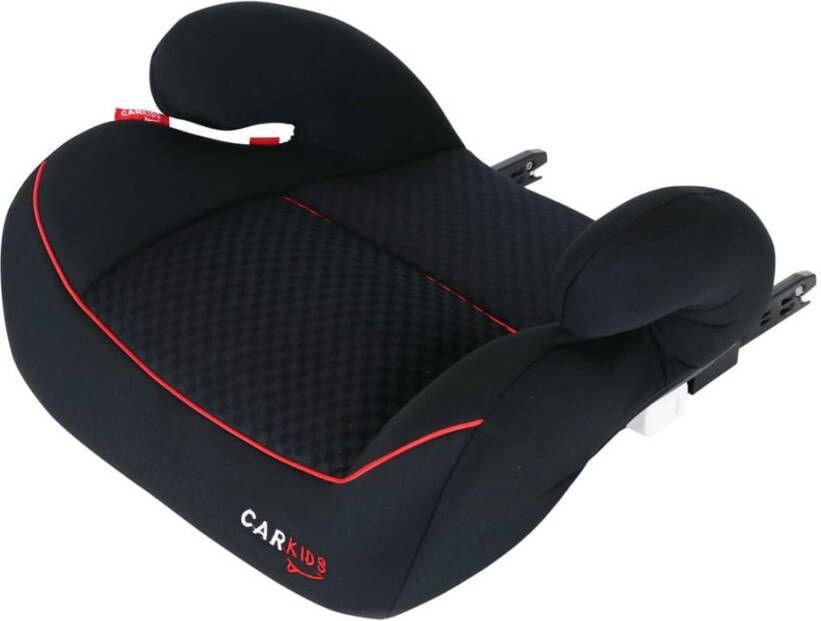 Carkids Zitverhoger Isofix Zwart/Rood Zwart