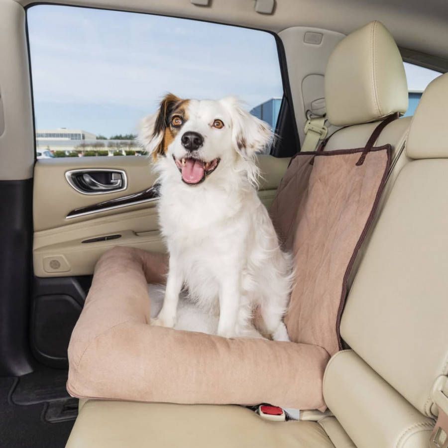 Happy Ride Hondenmand Car Cuddler klein bruin