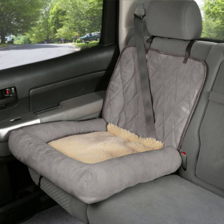 Happy Ride Hondenmand klein Car Cuddler grijs