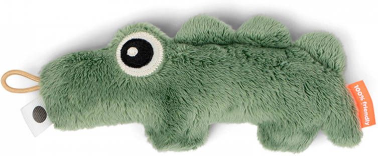Done by Deer Baby Accessoires Tiny Sensory Rattle Croco Groen